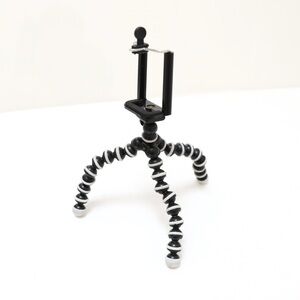 Small plastic spider tripod adjustable grip plastic flexible smartphone holder